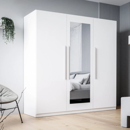 Szafa z lustrem 180 cm Biały